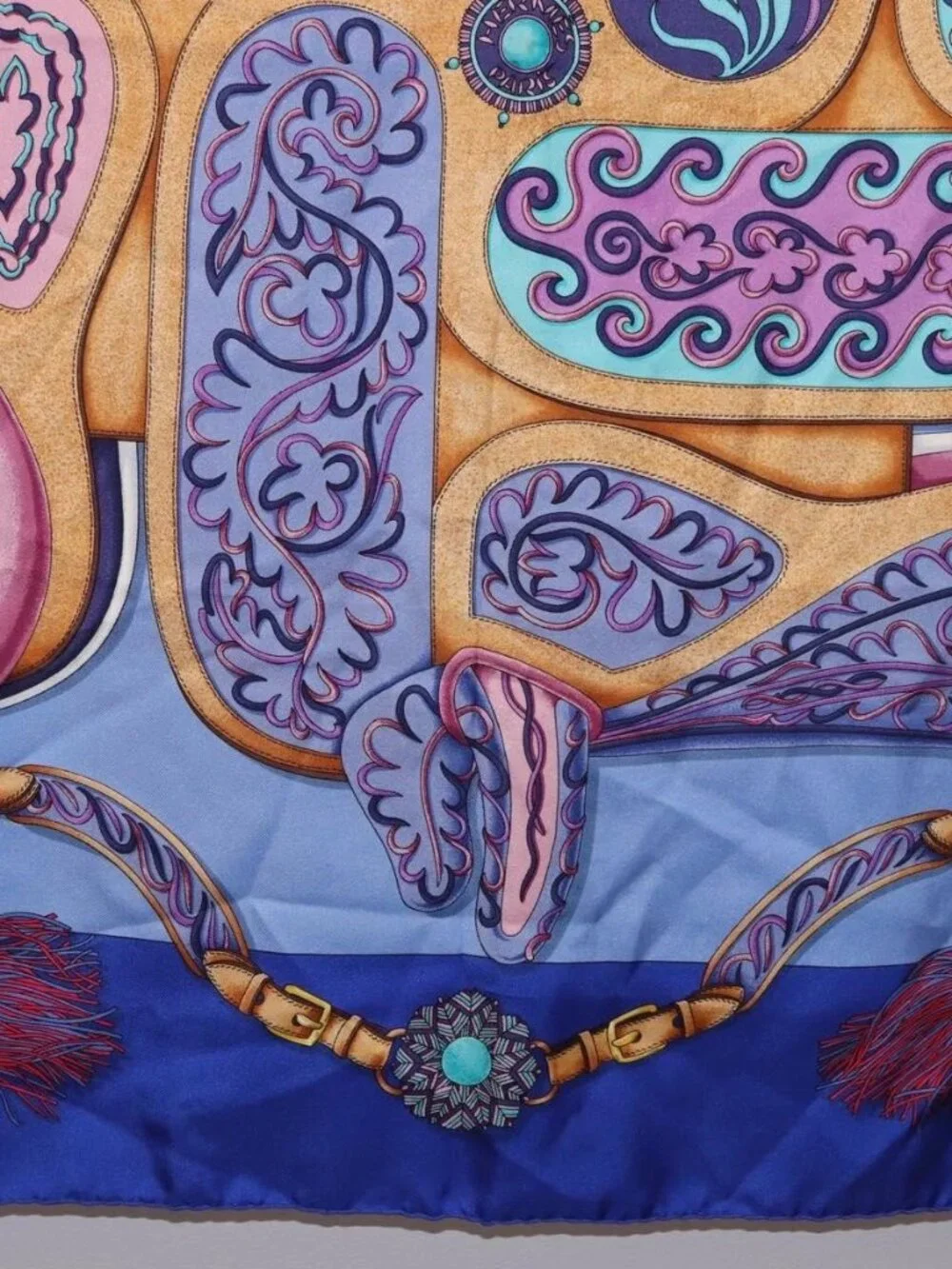HERMES Carre 90 Scarf Silk 